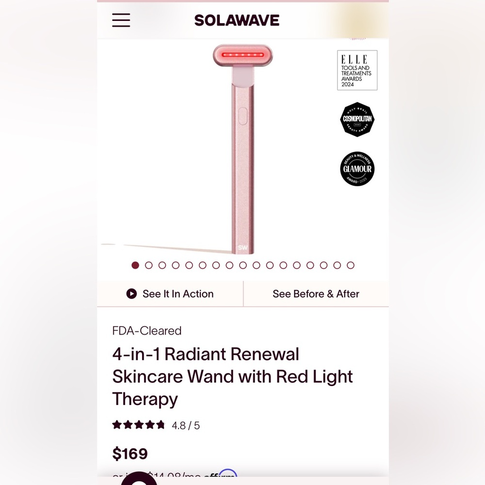 Solawave 4 in 1 radiant renewal wand